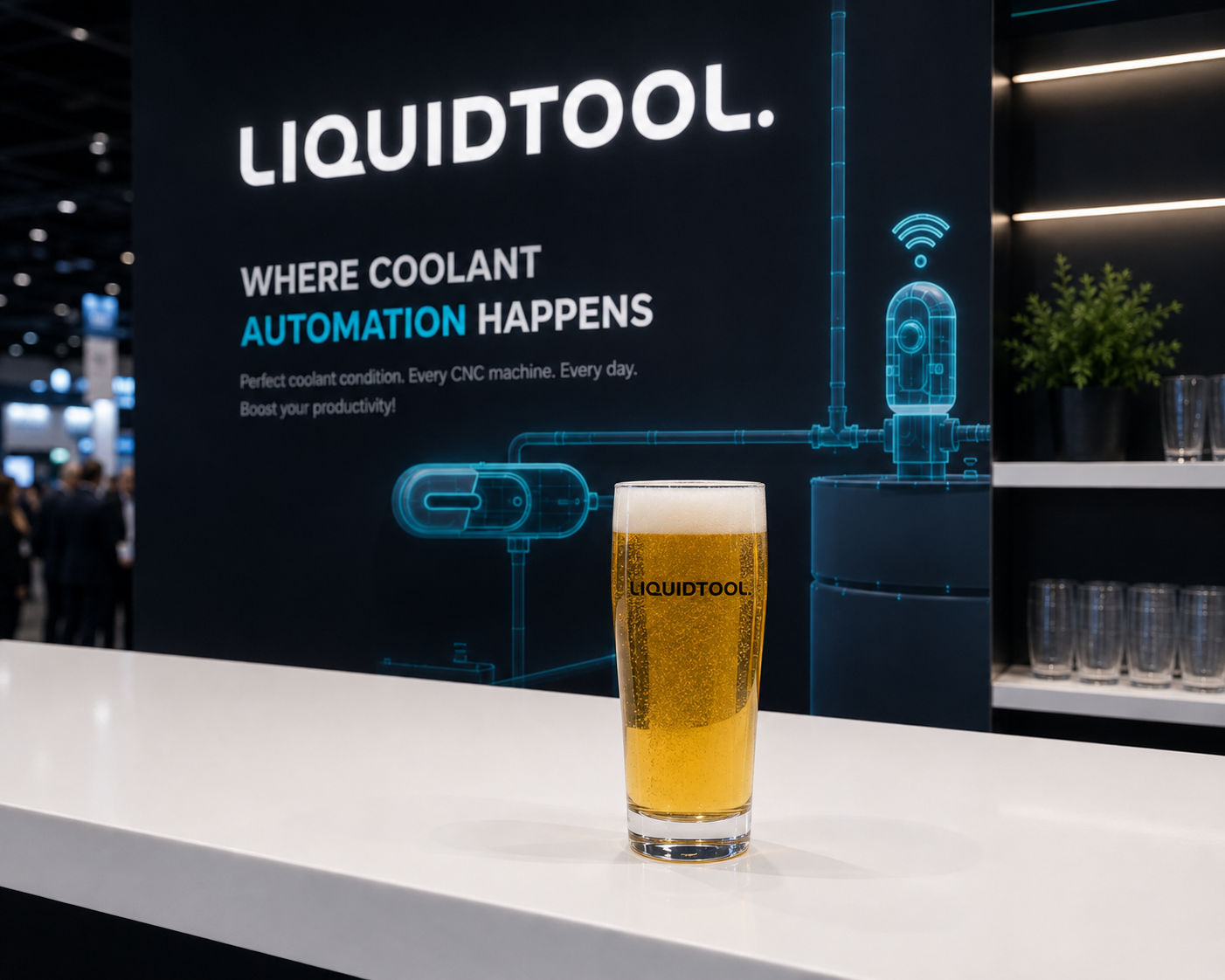 Liquidtool bar with beer